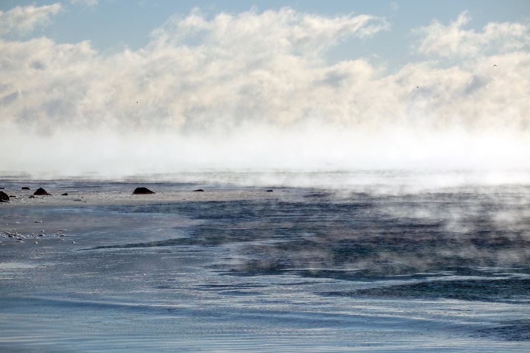 Straw's Point Sea Smoke<br />
04JUL23<br />
Straw's Point, Rye, NH